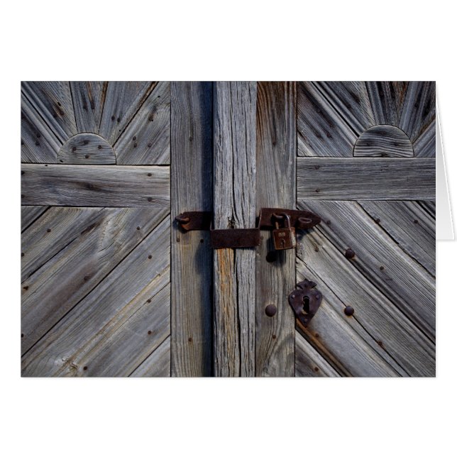 Trädörr Hälsningskort (Framsidan Horizontal)