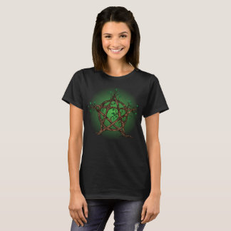 TrädPentacle i grönt Tee Shirt