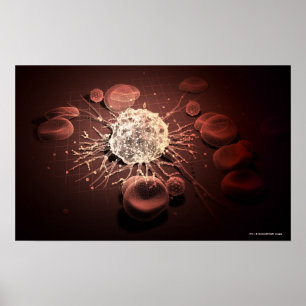 Trådram för cancerceller poster