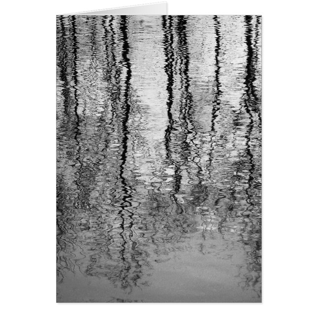 Trädreflexioner Hälsningskort (Framsidan)