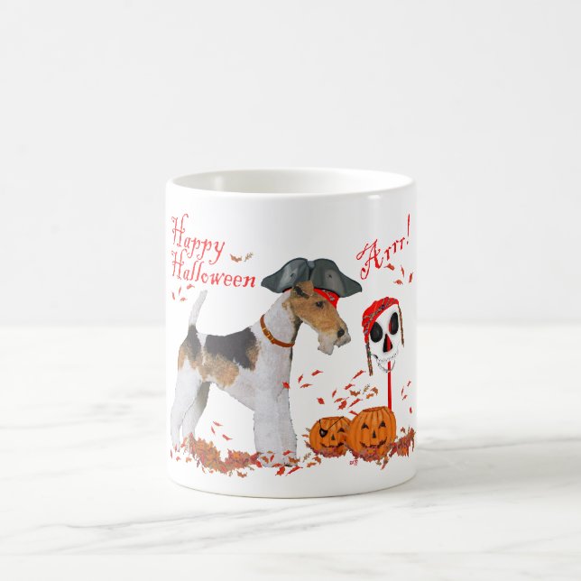 Trådrev Terrier Halloween Kaffemugg (Center)