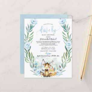 Trädrivna Baby Shower Budget Inbjudan