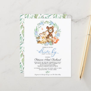 Trädrivna Baby Shower Budget Inbjudan