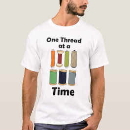 Trådrullar En Tråd I Taget Motiverande T Shirt