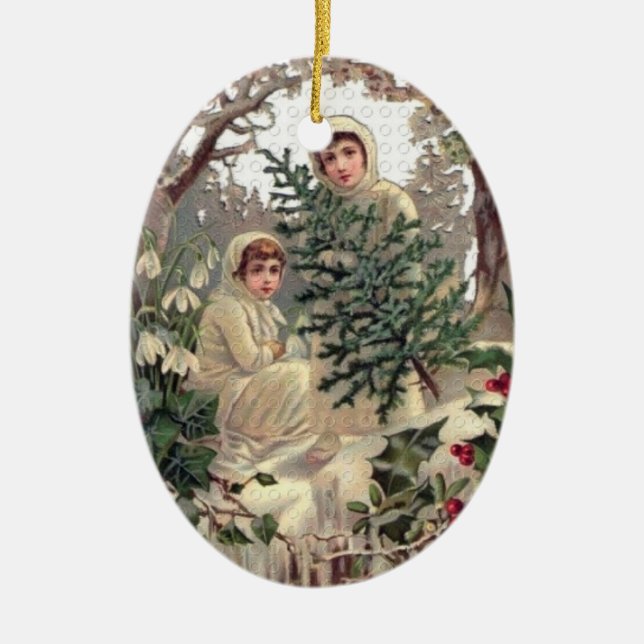 Trädshopping Julgransprydnad Keramik (Framsidan)