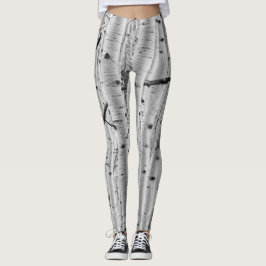 Trädskällmönster - skälva aspen leggings