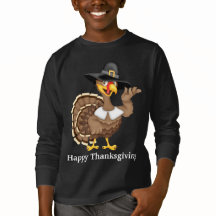Trädskjorta av kalkon från happy thanksgiving Helg
