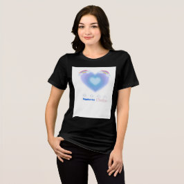 Trädskjorta för akut blått hjärta t shirt