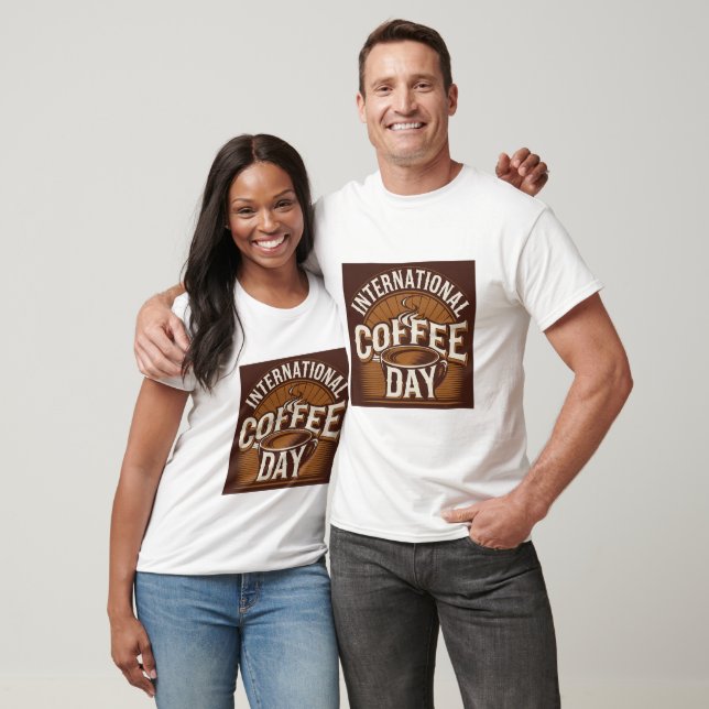 Trädskjorta för kaffedag i internationell t shirt (Unisex)