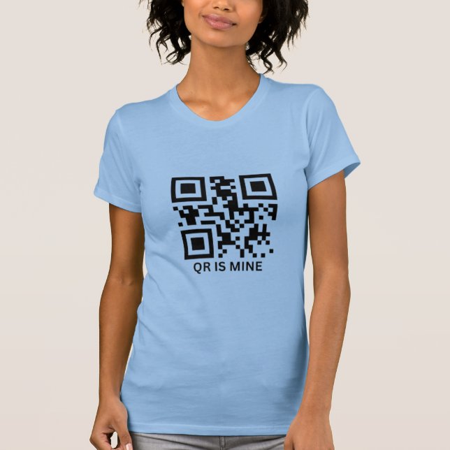 Trädskjorta för QR-anpassningsbar-personlig T Shirt (Framsida)