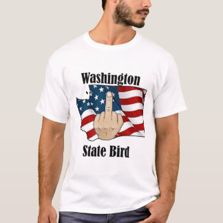 Trädskjorta i Washington mitten finger T Shirt