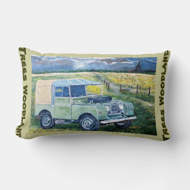 Trädskogsmarklumbaren dämpar lumbarkudde (Framsida)