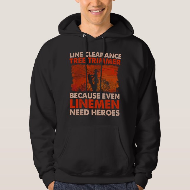 Trädskötare - Arborist Träd Kirurg Hoodie (Framsida)