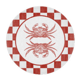 Trädskuren krabba med schaktbord