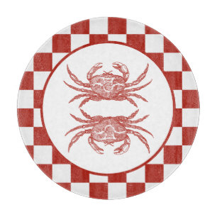 Trädskuren krabba med schaktbord