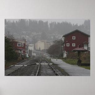 Trådspåren Astoria Oregon Kusten Poster
