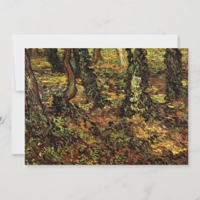 Trädstammar med murgröna av Vincent van Gogh (Framsida)