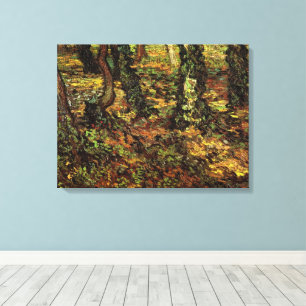 Trädstammar med murgröna av Vincent van Gogh Canvastryck