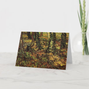 Trädstammar med murgröna av Vincent van Gogh Kort