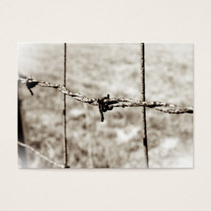 Trådstängsel (Sepia) Visitkort