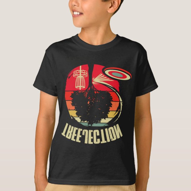 Trädstötande Dumma Träd Disc Golf Ultimat Frisbee T Shirt (Framsida)