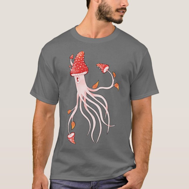 Trädsvampbläckfisk T Shirt (Framsida)