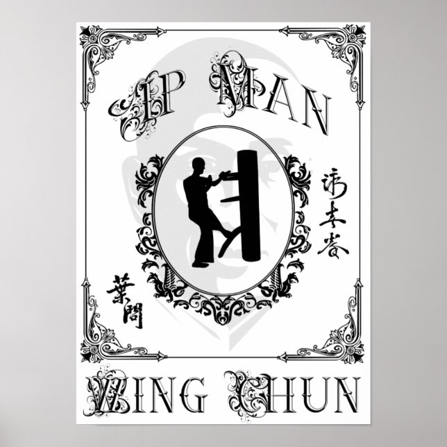 Trädumiform - Ip Man Vinge Chun Poster (Framsidan)