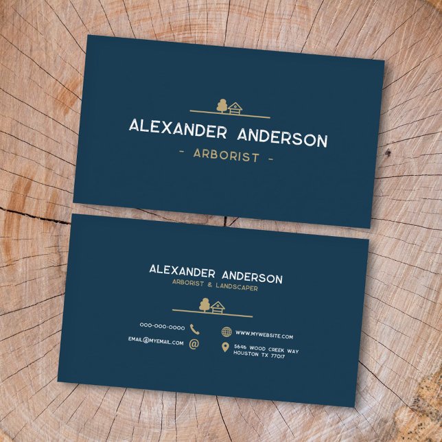 Trädvårdare Visitkort (Arborist Business Card)