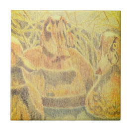 Träet Ankor på Vatten Kakelplatta