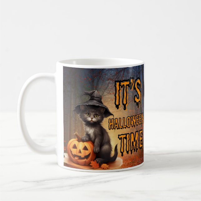 Träet gök , halloween kaffemugg (Vänster)