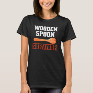 Träet Spoon Survivor Italienska Flagga för kvinnor T Shirt