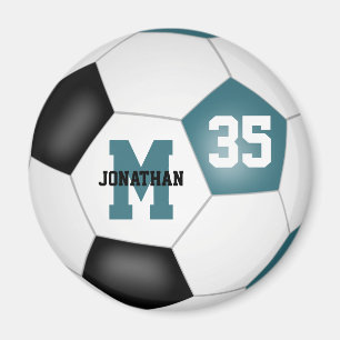 Träet, svarta pojkar, fotbollslag färg magnet