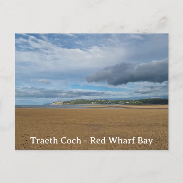 Traeth Coch - Red Wharf Bay Vykort (Framsida)