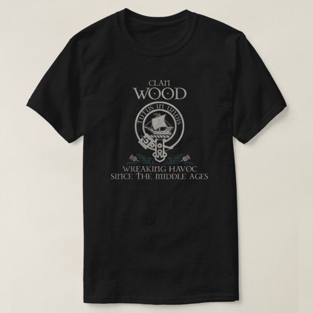 Träets Klan vapensköld Skotska efternamnet tartan  T Shirt (Design framsida)