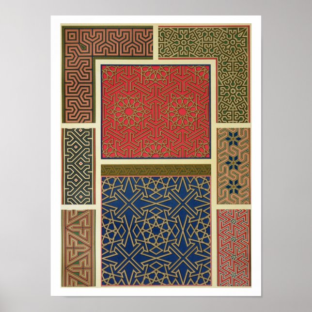 Träfack och gräns, från "Arab Art as Poster (Framsidan)