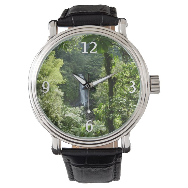 Trafalgar Falls Tropical Rainforest Photogratograp Armbandsur (Framsida)