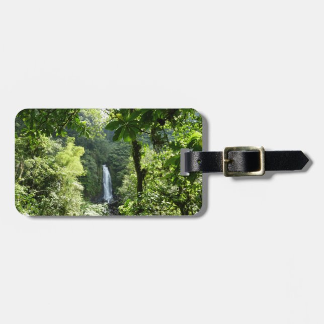 Trafalgar Falls Tropical Rainforest Photogratograp Bagagebricka (Horisontell Framsida)