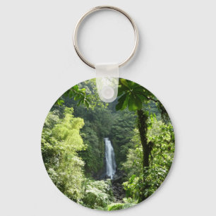 Trafalgar Falls Tropical Rainforest Photogratograp Nyckelring