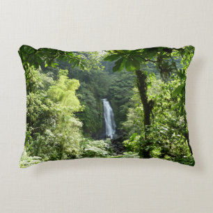Trafalgar Falls Tropical Rainforest Photogratograp Prydnadskudde