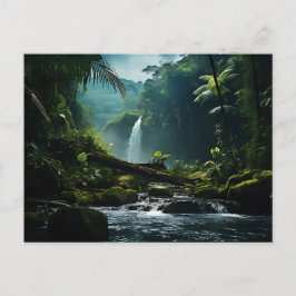 Trafalgar Falls Tropical Rainforest Photogratograp Vykort