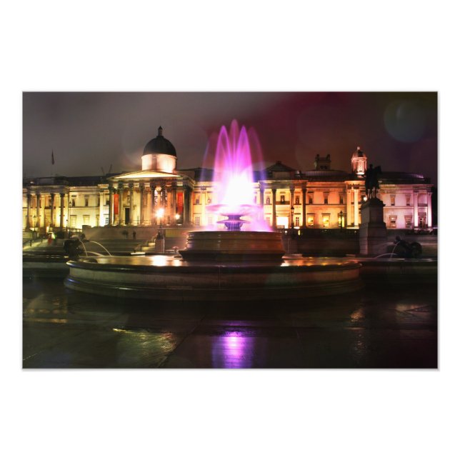 Trafalgar Square Fontän Fototryck (Framsidan)