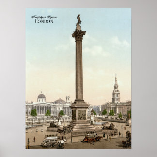 Trafalgar Square i London (1900) Poster