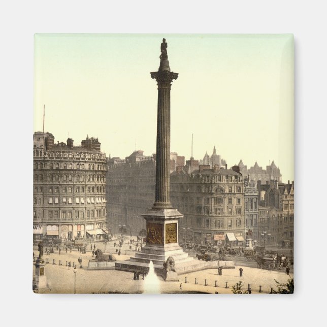 Trafalgar Square I, London, England Magnet (Framsidan)