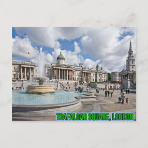 Trafalgar Square London Postcard Vykort