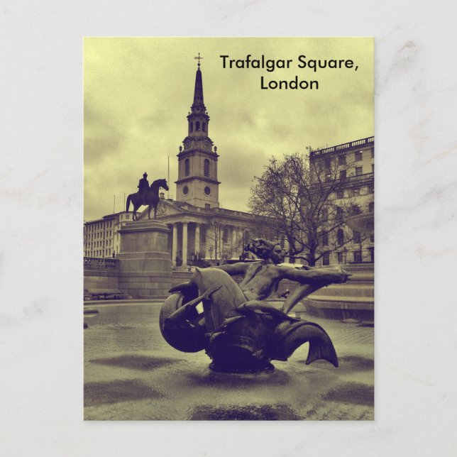 Trafalgar Square,London Postcard Vykort (Framsida)