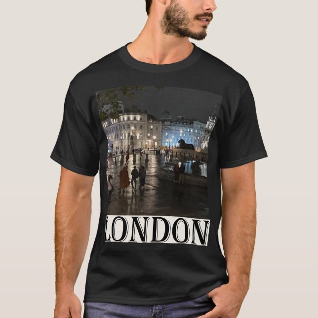 Trafalgar Square, London. T Shirt (Framsida)