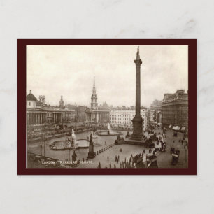 Trafalgar Square, London Vintage Vykort