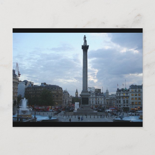 Trafalgar Square, London [vykort] Vykort (Framsida)