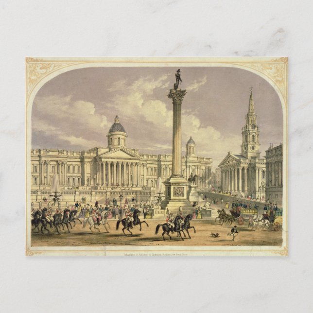 Trafalgar Square, utgiven av Dickinson Vykort (Framsida)