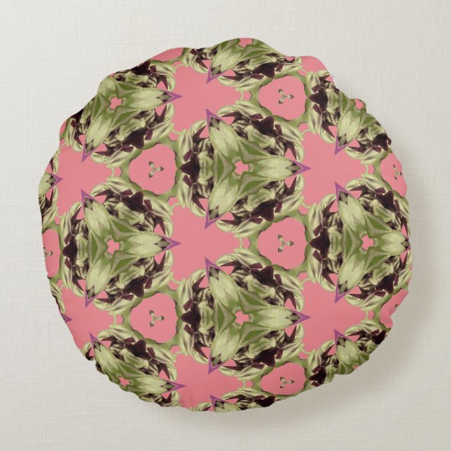 Trafallantia Kaleidoscope Rund Kudde (Baksidan)